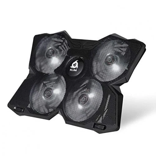 Klim Wind Cooling Pad & Stand for Gaming Notebook PC PS4 black white - Bild 3 von 4