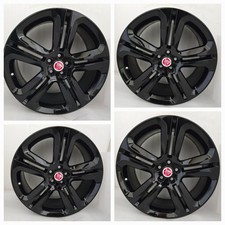Original 20 Jaguar F Pace 16-25 Oem Wheels Gloss Black Rims S R Svr 1585-obo