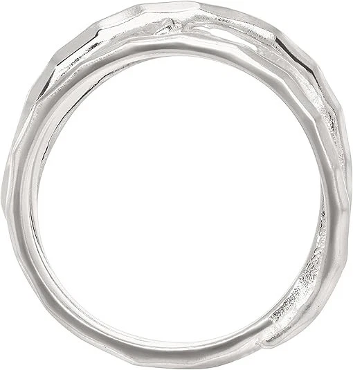 New Silpada 'Wrapped Up' Overlapping Textured Band Ring in Sterling Silver 11 - Image 3 of 4