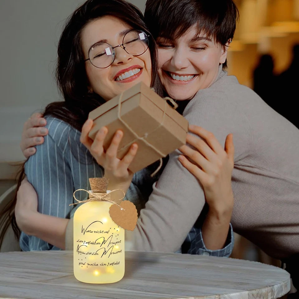 Luce a LED per Bottiglie, Bottiglia Illuminata, Luce a LED Con Scritta, Regalo P - Immagine 4 di 4