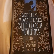 Barnes & Noble Greatest Adventures of Sherlock Holmes Hardcover Conan Doyle w/D…