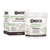 Zahnpflege Finger-Pads Katzen 50 Stk - Felisept Mundhygiene, Plaque Entferner