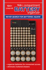 Battery Organizer By Range Kleen (Slimline)