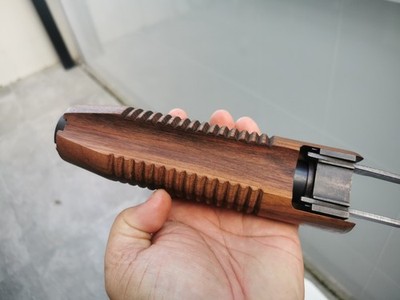 20 GAUGE MOSSBERG 590 SHOCKWAVE FOREND & STOCK GRIPS WALNUT WOOD