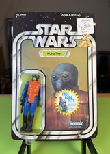 Vintage Kenner Star Wars Walrus Man Figure Card 20 Back 1978 UNPUNCHED