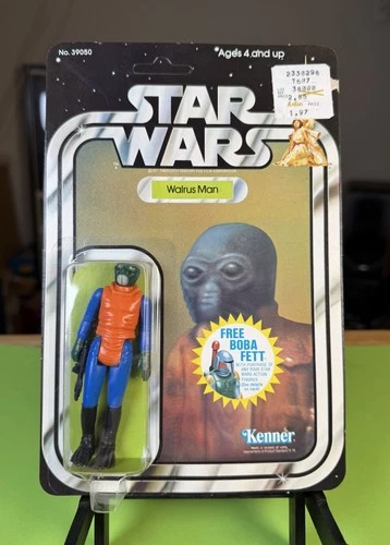 Vintage Kenner Star Wars Walrus Man Figure Card 20 Back 1978 UNPUNCHED!