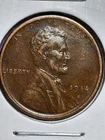 1914-S LINCOLN CENT. ALMOST UNCIRCULATED. KEY  DATE.  COLLECTORS CHOICE.