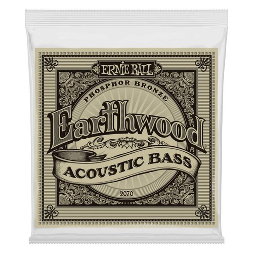 Ernie Ball Earthwood Slinky Phosphor Bronze Acoustic Bass Guitar Strings, 