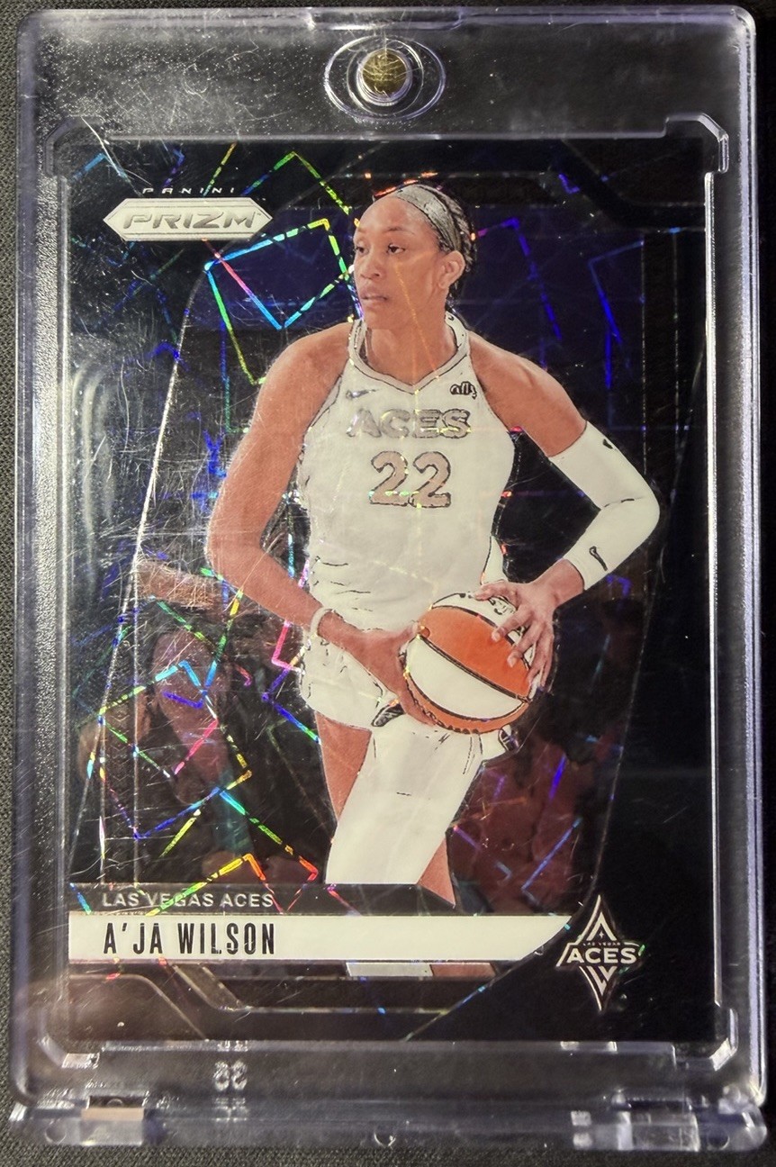 2024 Panini Prizm WNBA - A'ja Wilson #86 Black Velocity Prizm /39
