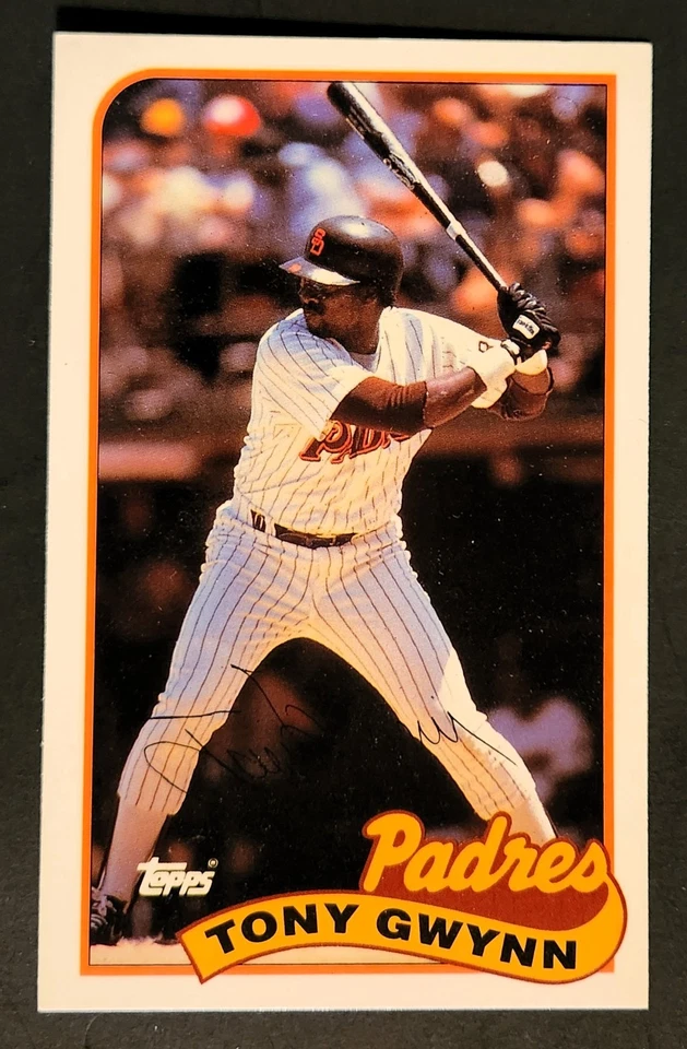 Tony Gwynn Baseball Talk Card – 1989 Topps # 62 - NM/MT+ Pack Fresh - Oversized - Image 2 of 3
