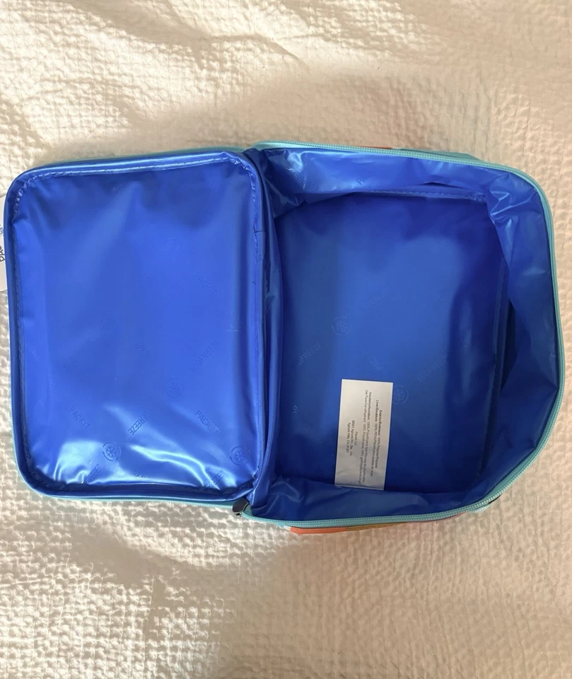 ECOFREEZE Retro Classic Soft Sided Lunch Box PackIt Collapsible & Zip Closure - Image 3 of 4
