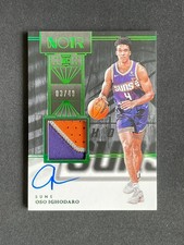 Oso Ighodaro 2024-25 Panini Noir Rookie Patch Auto Green 03/49 RC #358