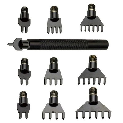 Reihenlocheisen- / Chisel-Set Pro