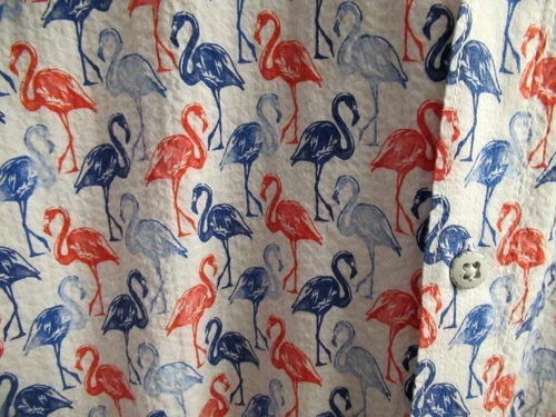 NWOT Tommy Bahama Mens Nova Wave Shirt Flamingo Print Sz XXL image 2