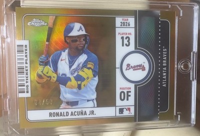 2026 Topps Series 1 - Big Ticket Players Ronald Acuña Jr. #BTP-7 Gold Foil 04/50
