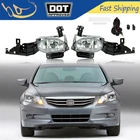 For 2011-2012 Honda Accord Sedan LED Fog Lights Bumper Driving Lamps+Switch Kit