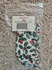 LONGABERGER Business Card basket Liner TRADITIONAL HOLLY - NEW 