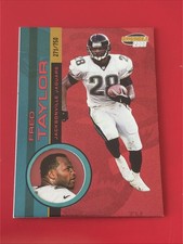 2001 Pacific Invincible Red Football - Fred Taylor #109 Serial #d /750