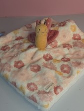 Dream Gro Butterfly Lovey Security Blanket Buddy Blankie Pink Plush Baby Gift
