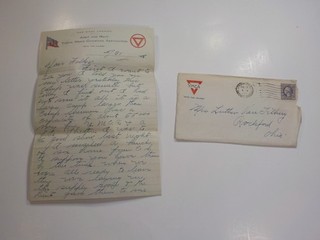 WW1 Letter 1918 Camp Merritt New Jersey 329th Infantry Rockford Ohio War WWI