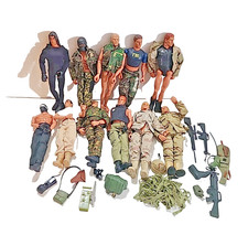 Gran Lote De Colección 1991 y 1996 Hasbro Gi Joe 11 Figuras de Acción y Accesorios FBI Ninja