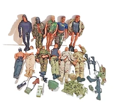 Vtg Huge Lot 1991 & 1996 HASBRO GI Joe 11 Action Figures & Accessories FBI Ninja