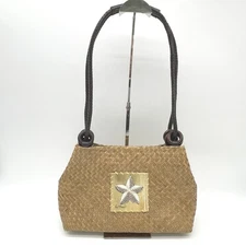 Sun N Sand Womens Shoulder Bag Starfish Woven Tote Coastal Boho Resort Beachy