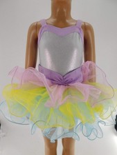 Dance Costume Revolution RC19834 Purple Small Child Jazz Tap Metallic Clogging