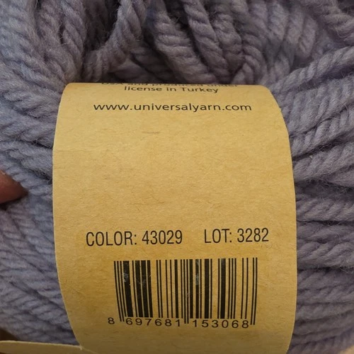 Lot of 3 Skeins, Fibra Natura Inca Yarn 3.5 oz 106 yd Superwash Wool Gray 43029 image 3