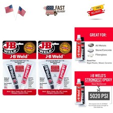 Epoxy, Steel Reinforced Epoxy, High Strength - 2 Pack, Dark Grey