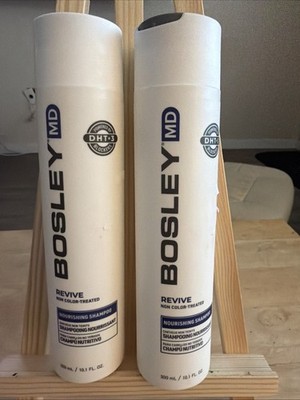 Lot Of 2 -￼Bosley MD BOS-Revive Non Color-Treated Nourishing Shampoo 10.1 oz Ea.