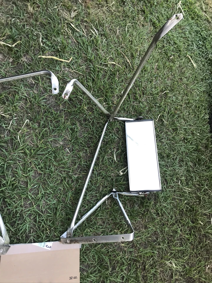 Espelhos de reboque para caminhão Ford/Dodge/Chevy 3500HD aço inoxidável estilo West Coast leitura - Imagem 3 de 4