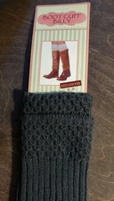  Boot Cuff Billy Knit Charcoal Grey Boot Cuffs One Size