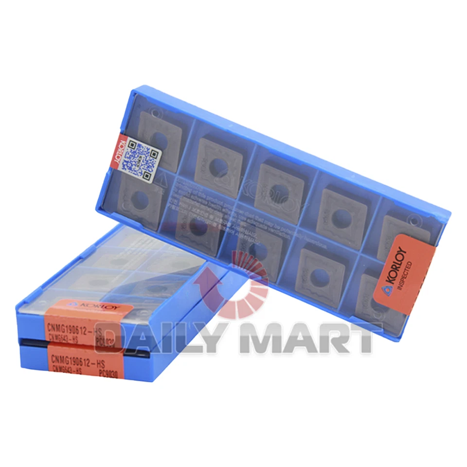 10PCS/New In Box KORLOY CNMG190612-HS PC9030 CNMG643-HS CNC Blade - Image 2 of 2