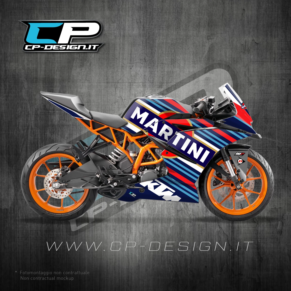Graphics Kit for KTM RC125 200 390 2016 2018 2018 2019 2020 Sticker Martini sm