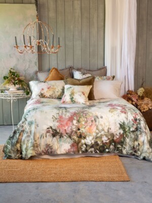 MM Linen Giverny Multi Quilt Cover Set