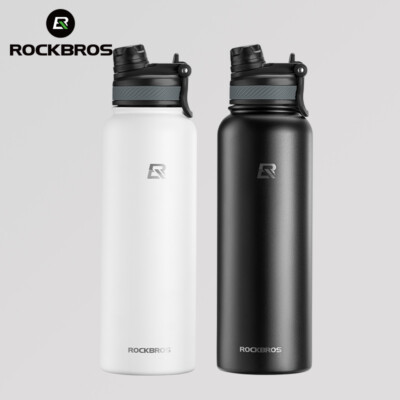 ROCKBROS 550-1200ml Thermal Water Bottle Outdoor 304 Stainless Steel Thermo  Cup