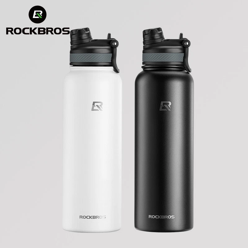 ROCKBROS Insulated Water Bottle Stainless Steel Metal Cool Sports 18/22/32/40OZ - Image 3 of 4