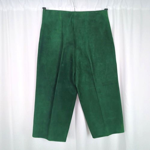 Vintage Green Shorts Coat Suede Set X Small Mitzou - Picture 9 of 17