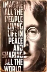TIN SIGN new 8x12 John Lennon singer Beatles Imagine lyrics peace activist C28