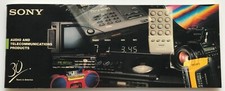 VERY RARE Sony Walkman Audio Telecommunication Products Sales Brochure 1990 Vtg