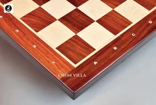 23″ Champions Classic Chess Board- Budrose Wood- 60 mm Square-Algebraic Notation