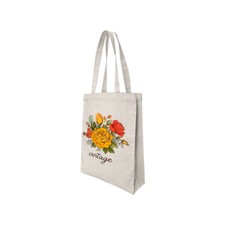12"L x 15"H Economical Cotton Tote Bag,Lightweight Reusable Grocery Shopping Bag