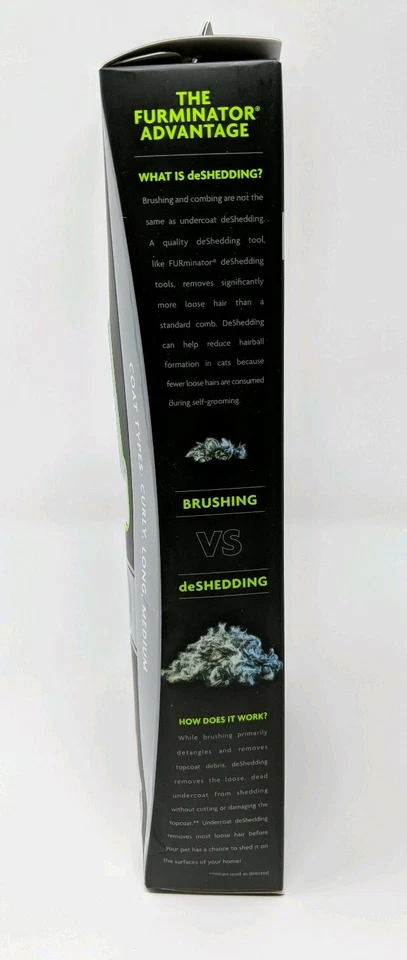 Cepillo resbaladizo de aseo firme grande FURMINATOR, capa rizada, largo, mediano - ¡SELLADO! Foto 4 de 4