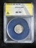 ANACS AU55 1914-D Barber Dime Bright White Certified Silver PQ Coin AI Denver Barber