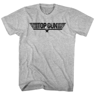 Top Gun Movie Vintage Black Fighter Wings Logo Men's T Shirt