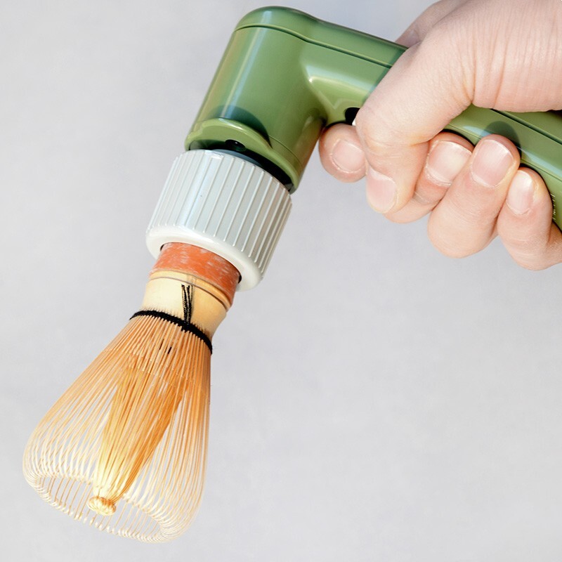Fouet à Matcha Électrique CHARAKU - Chasen Japonais Pratique Pour Thé Vert - Neuf Japon