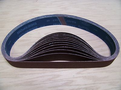 PREMIUM  A/O,  X-WEIGHT  SANDING  BELTS  2'' X 48'',  10 - PACK,  60-GRIT