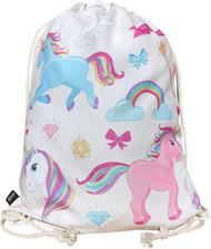 Borsa Da Ginnastica Con Cordoncino per Bambini, Abbigliamento Sportivo Borraccia