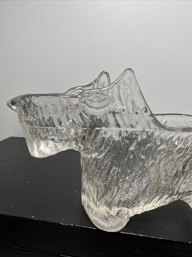 Vintage Clear Glass Scottie Dog Creamer LE Smith Free Shipping - Picture 8 of 10